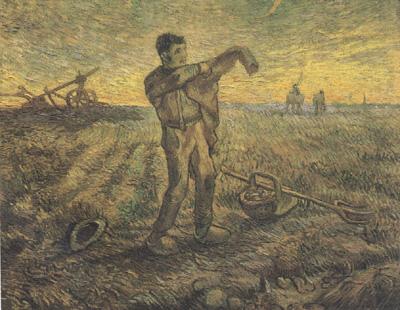 Evening:The End of the Day (nn04), Vincent Van Gogh